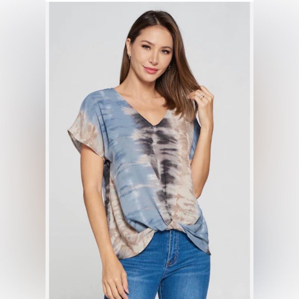 NWT! West K Women's Leah Short
Sleeve Woven Top XS